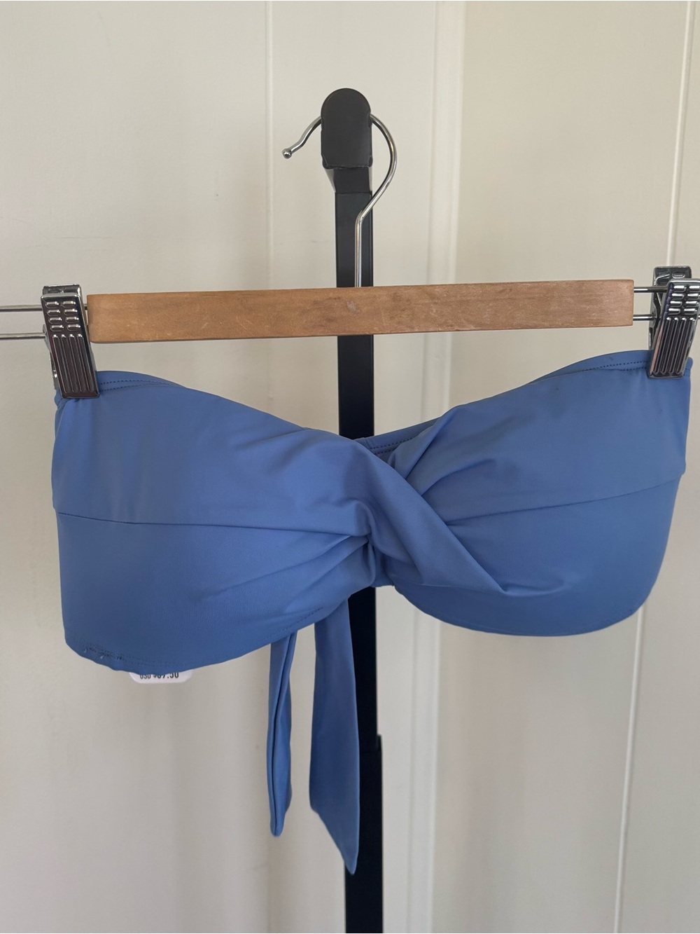 Tommy Bahama Pearl Twist Bandeau Bikini Top Blue Monday Womens S NWT